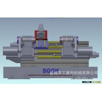 高质双头斜床身数控车床生产厂家/最大加工直径400