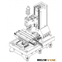 台正立式加工中心L5641三线轨光机