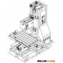 立式加工中心750硬轨机